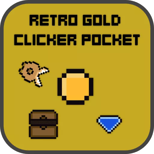 Retro Gold Clicker Pocket